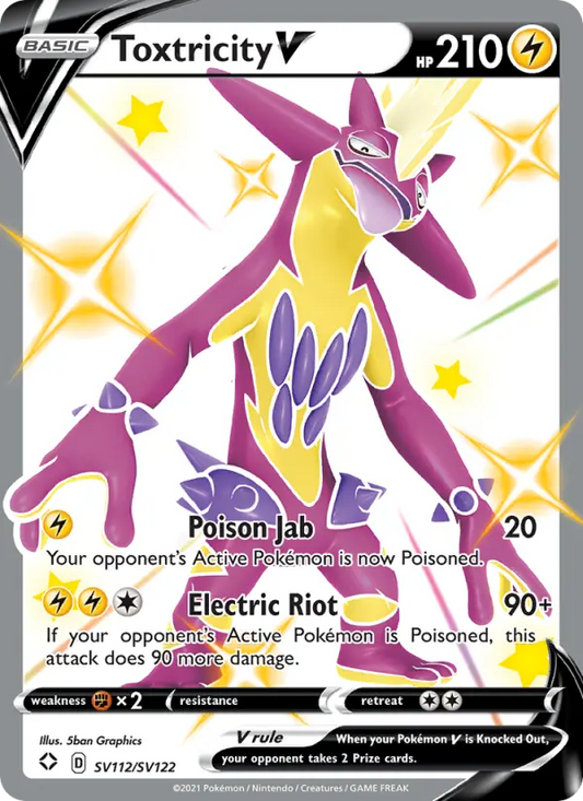 Toxtricity V SV112 Shining Fates Pokesingles