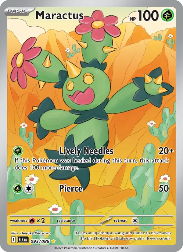 Maractus 93 Black Bolt Pokesingles