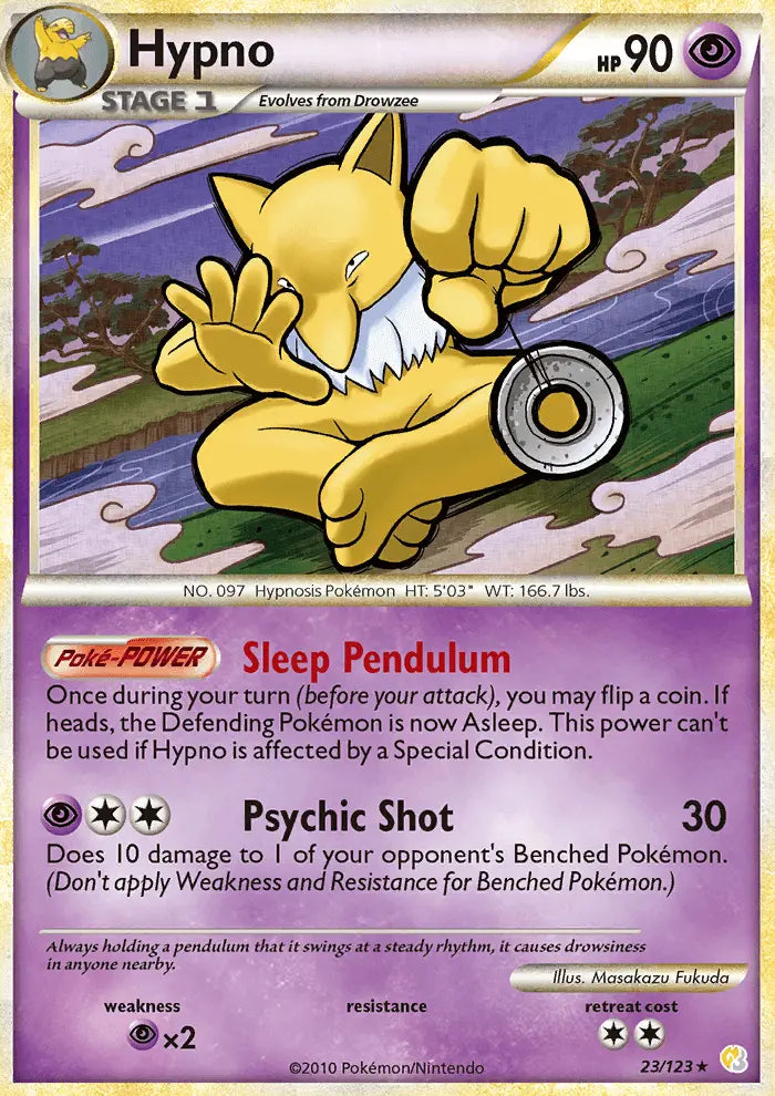 Hypno 23 HeartGold SoulSilver Pokesingles