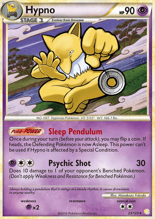 Hypno 23 HeartGold SoulSilver Pokesingles