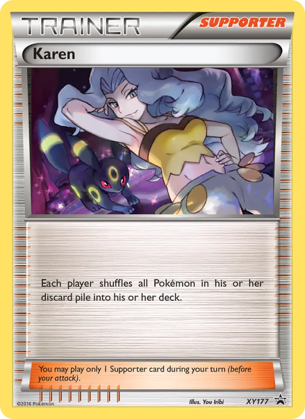 Karen XY177 XY Black Star Promos Pokesingles