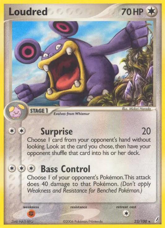 Loudred 23 Crystal Guardians Pokesingles