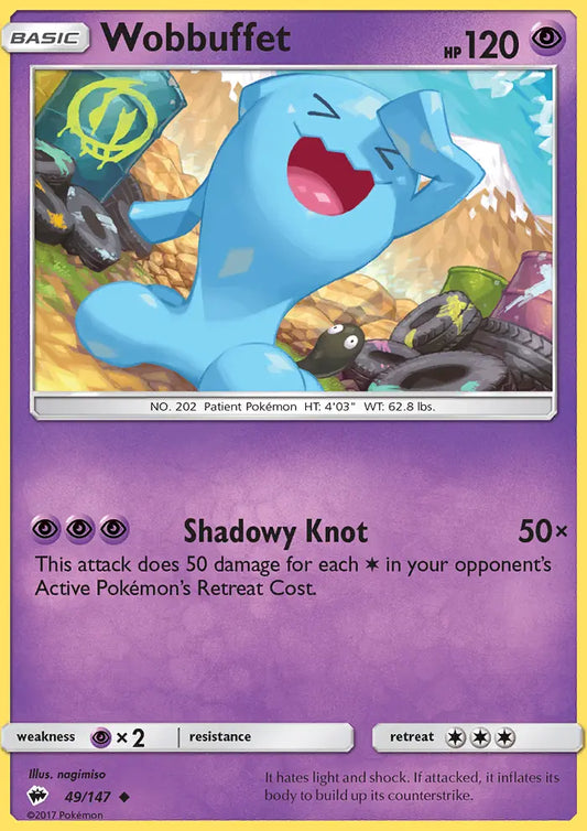 Wobbuffet 49 Burning Shadows Pokesingles