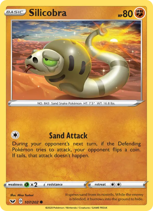 Silicobra 107 Sword & Shield Pokesingles