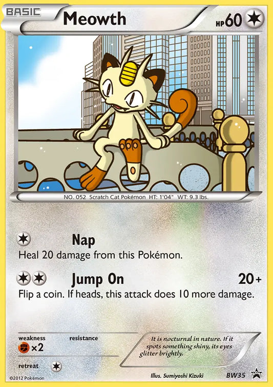 Meowth BW35 BW Black Star Promos Pokesingles