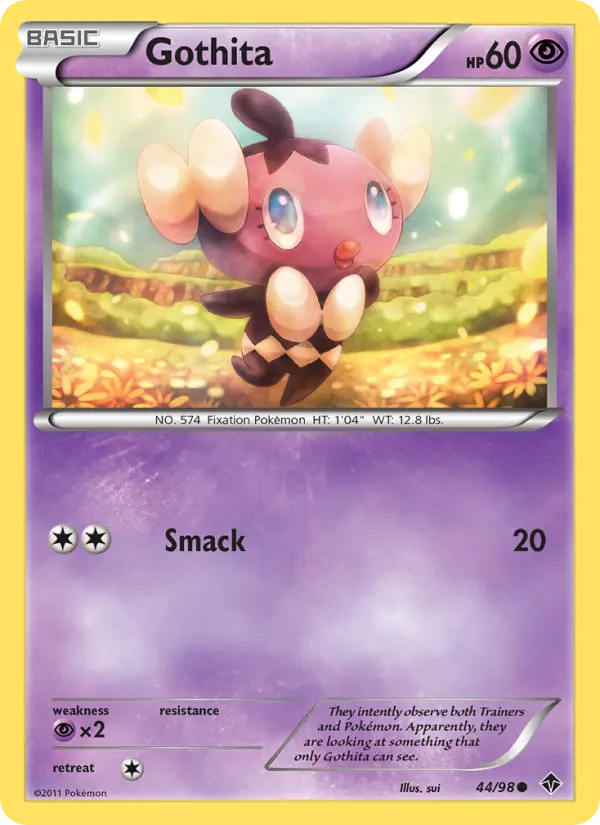 Gothita 44 Emerging Powers Pokesingles