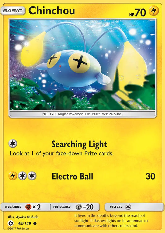 Chinchou 49 Sun & Moon Pokesingles