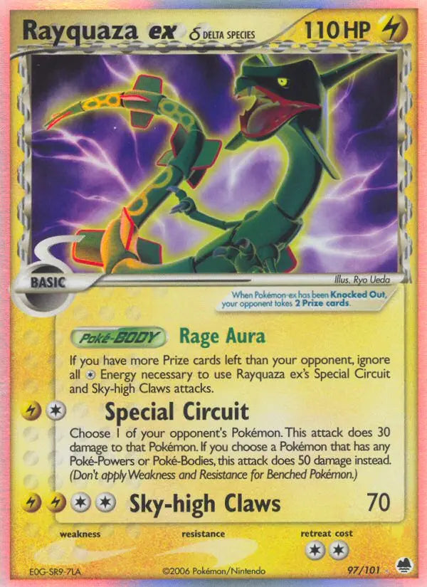 Rayquaza ex δ 97 Dragon Frontiers Pokesingles