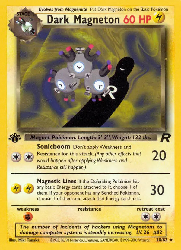 Dark Magneton 28 Team Rocket Pokesingles