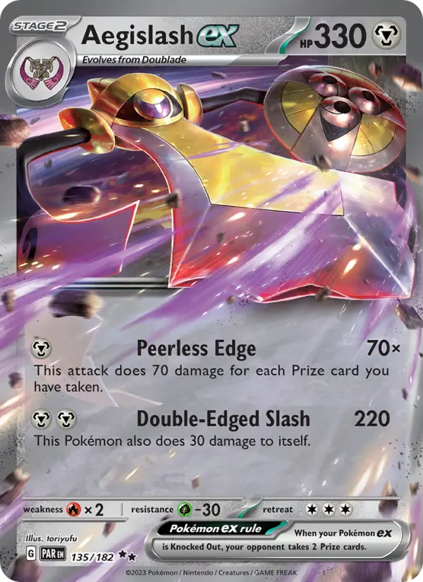 Aegislash ex 135 Paradox Rift Pokesingles