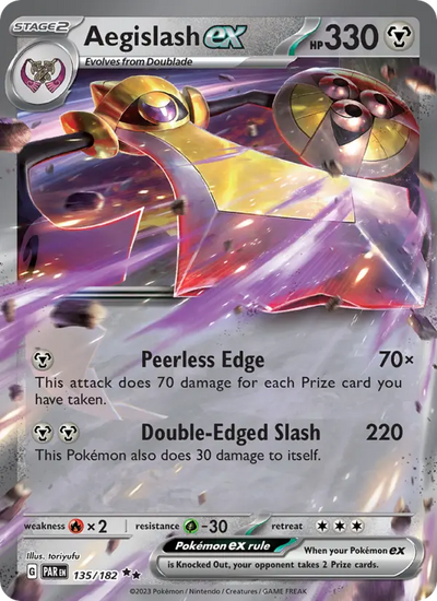 Aegislash ex 135 Paradox Rift Pokesingles