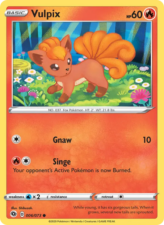 Vulpix 6 Champion's Path Pokesingles