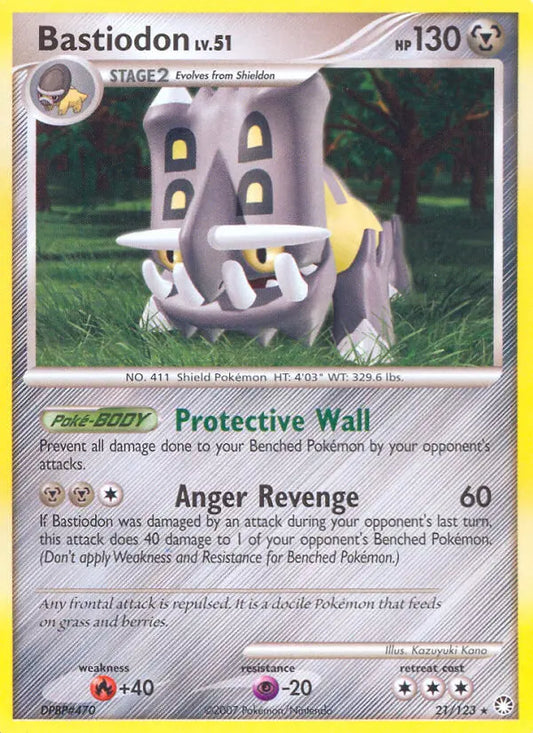 Bastiodon 21 Mysterious Treasures Pokesingles
