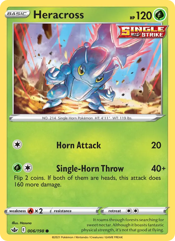 Heracross 6 Chilling Reign Pokesingles