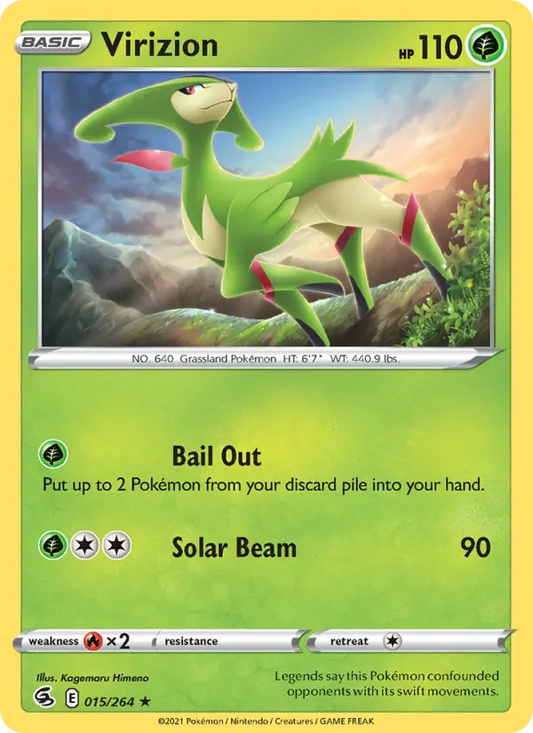 Virizion 15 Fusion Strike Pokesingles