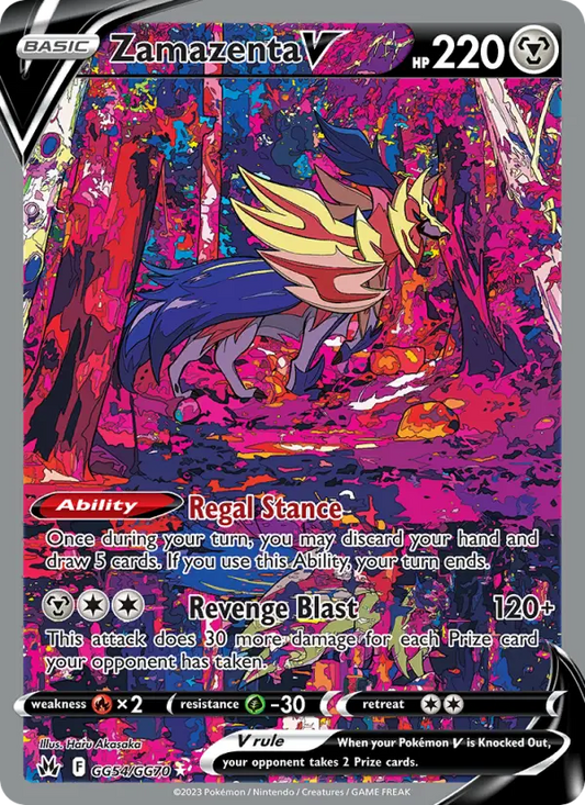 Zamazenta V GG54 Crown Zenith Pokesingles