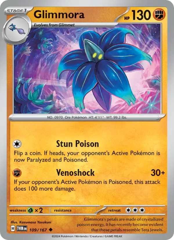 Glimmora 109 Twilight Masquerade Pokesingles