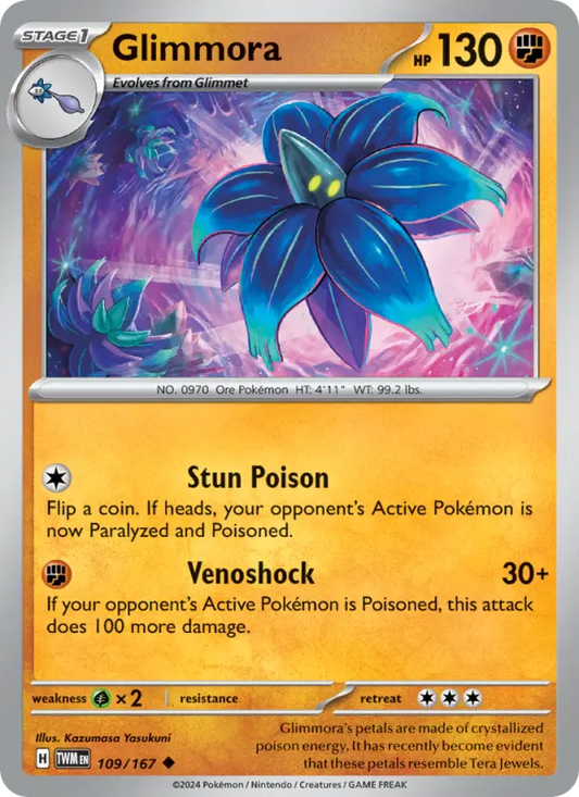 Glimmora 109 Twilight Masquerade Pokesingles