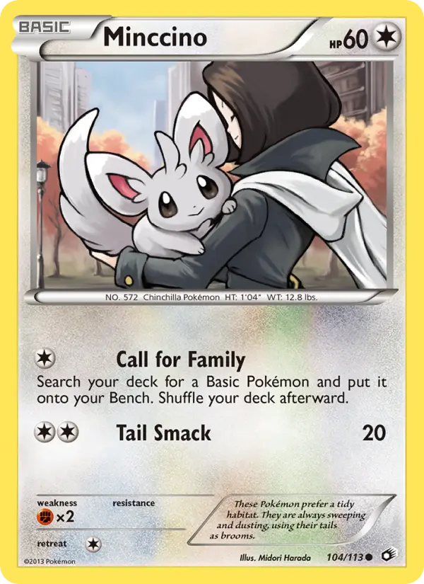 Minccino 104 Legendary Treasures Pokesingles