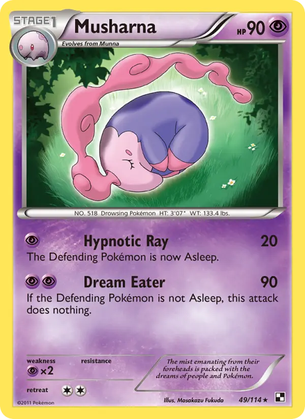 Musharna 49 Black & White Pokesingles