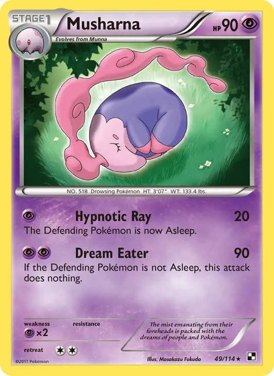 Musharna 49 Black & White Pokesingles