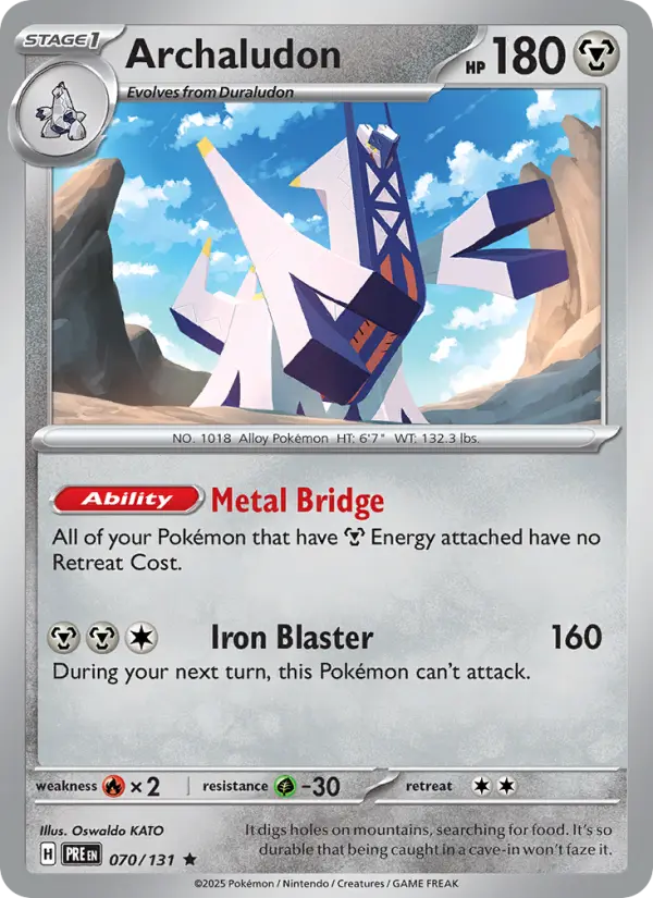 Archaludon 70 Prismatic Evolutions Pokesingles