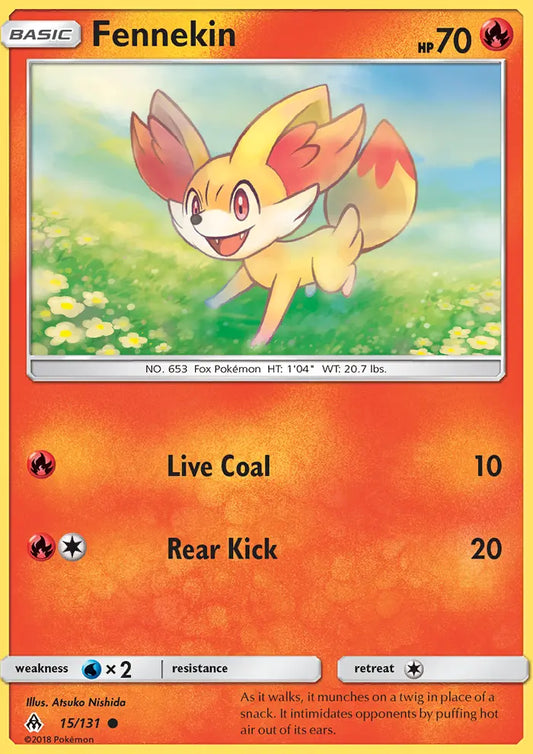 Fennekin 15 Forbidden Light Pokesingles
