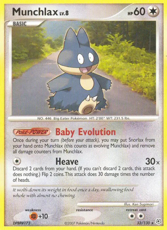 Munchlax 33 Diamond & Pearl Pokesingles