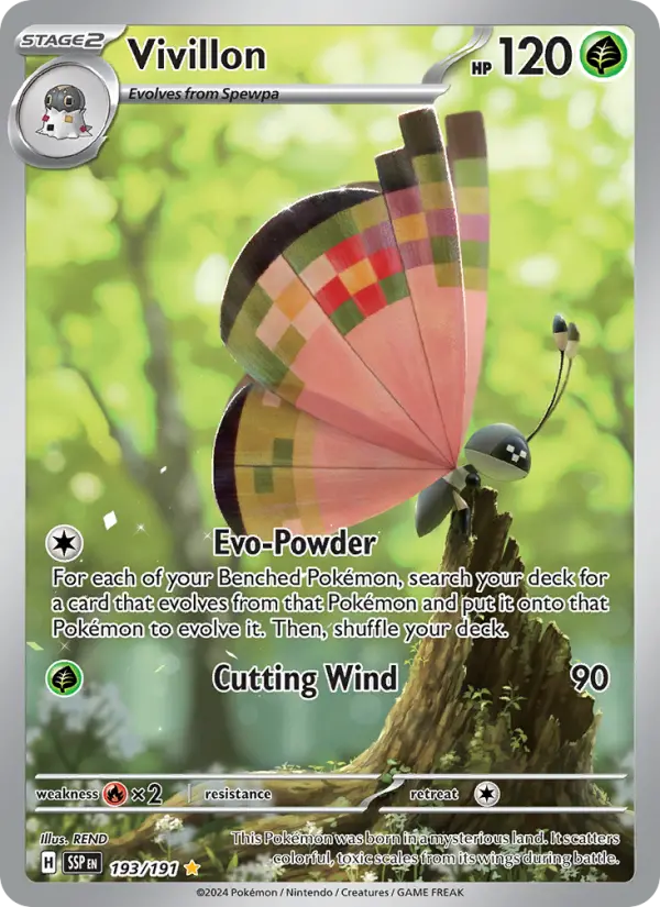 Vivillon 193 Surging Sparks Pokesingles