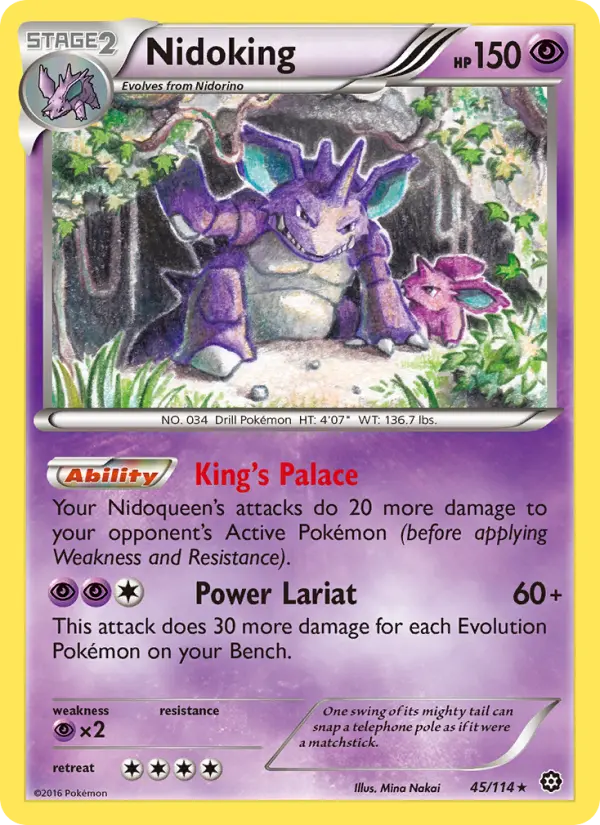 Nidoking 45 Steam Siege Pokesingles