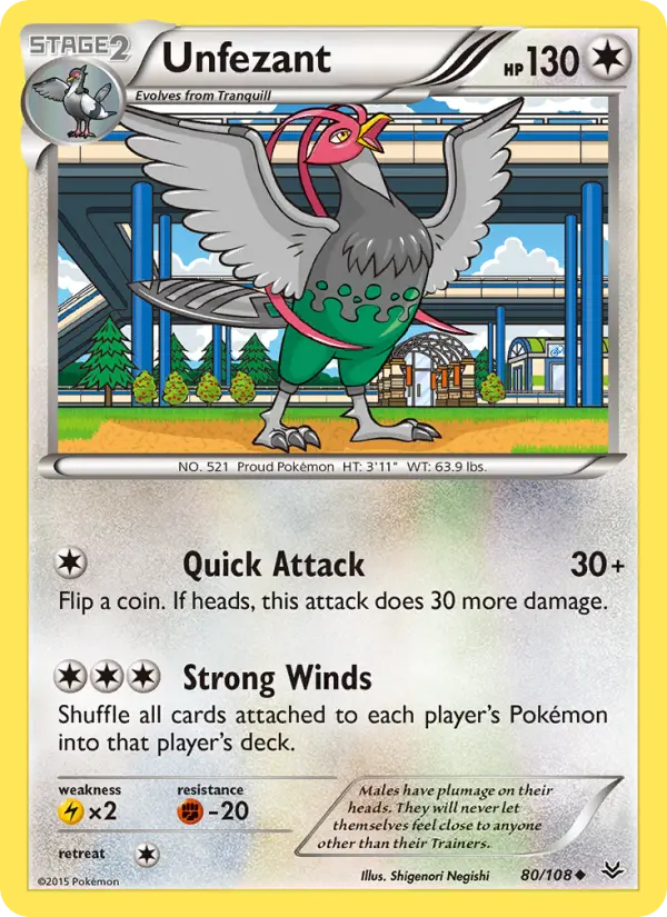 Unfezant 80 Roaring Skies Pokesingles