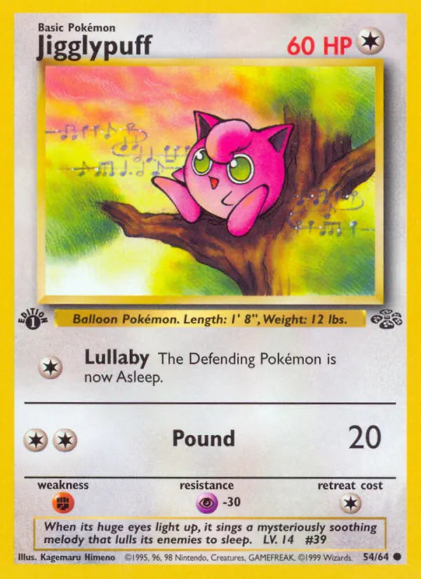 Jigglypuff 54 Jungle Pokesingles