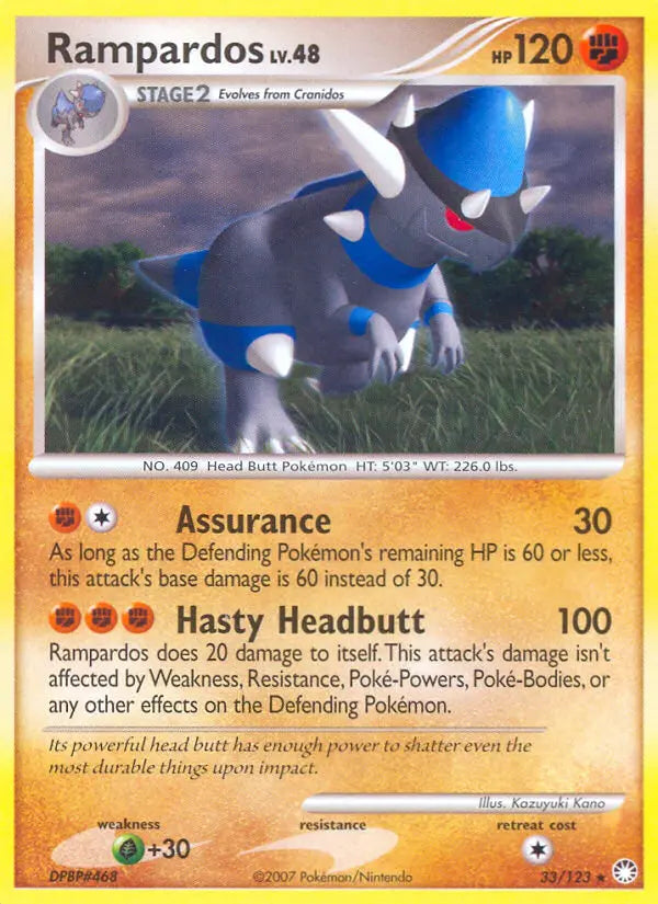 Rampardos 33 Mysterious Treasures Pokesingles