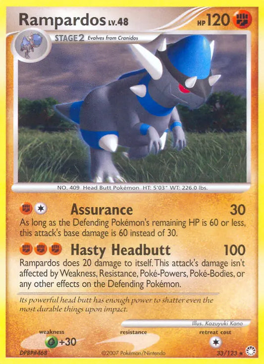 Rampardos 33 Mysterious Treasures Pokesingles