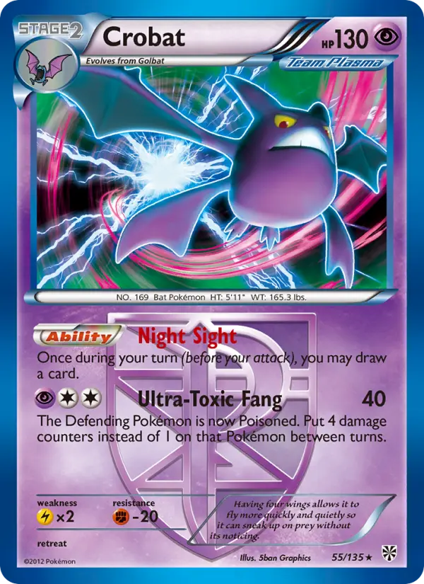 Crobat 55 Plasma Storm Pokesingles