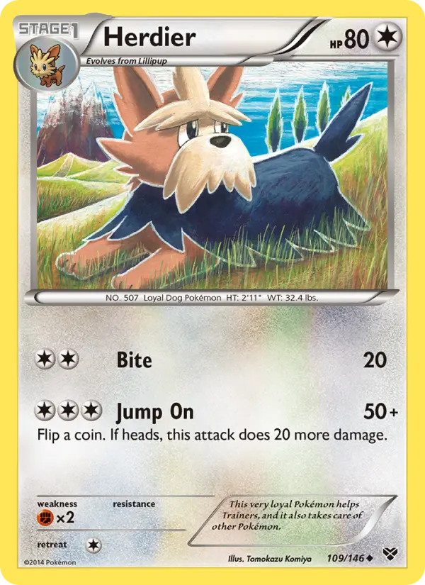 Herdier 109 XY Pokesingles