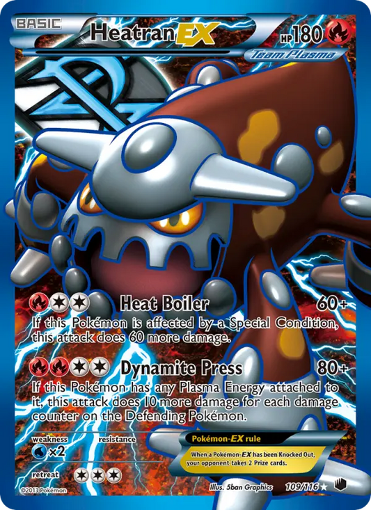 Heatran-EX 109 Plasma Freeze Pokesingles