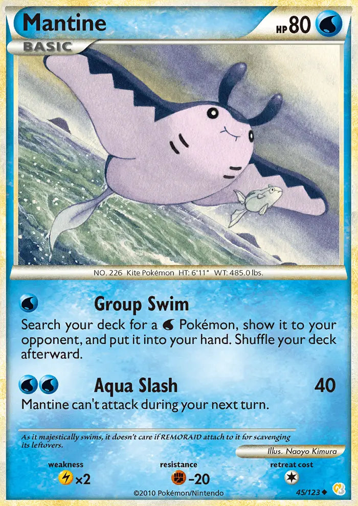 Mantine 45 HeartGold SoulSilver Pokesingles