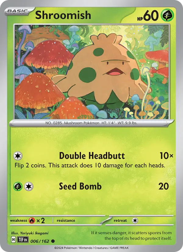 Shroomish 6 Temporal Forces Pokesingles