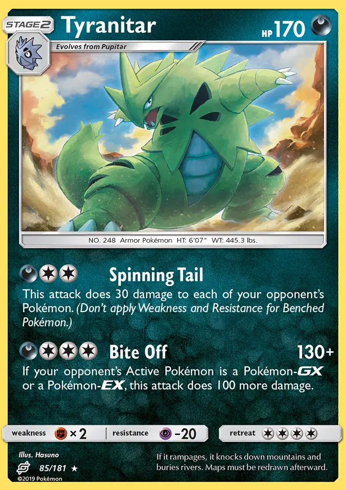 Tyranitar 85 Team Up Pokesingles