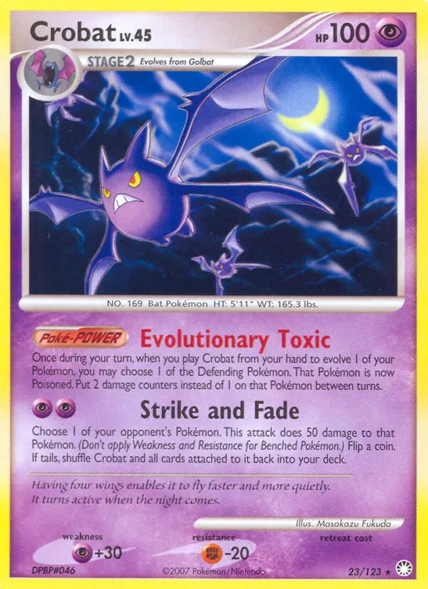 Crobat 23 Mysterious Treasures Pokesingles