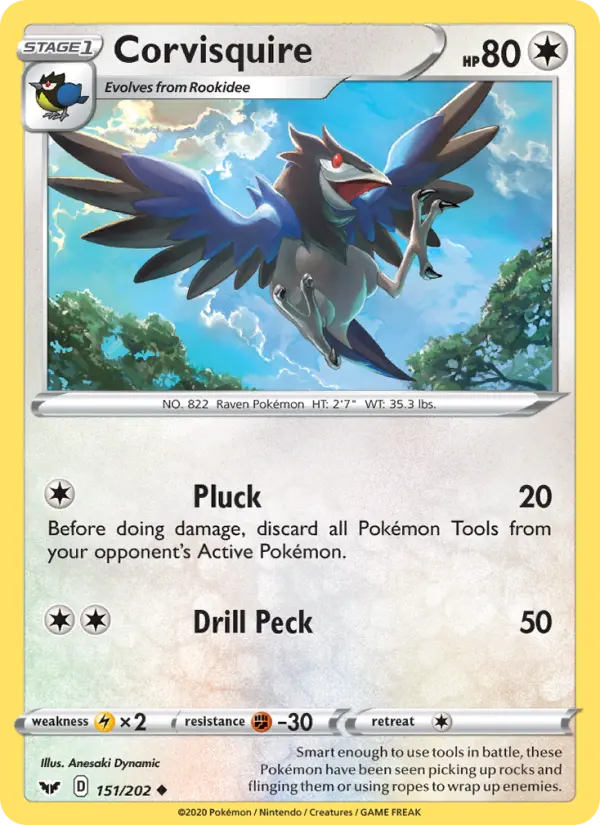 Corvisquire 151 Sword & Shield Pokesingles