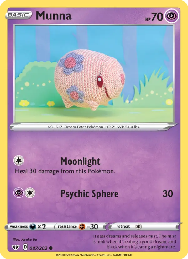 Munna 87 Sword & Shield Pokesingles