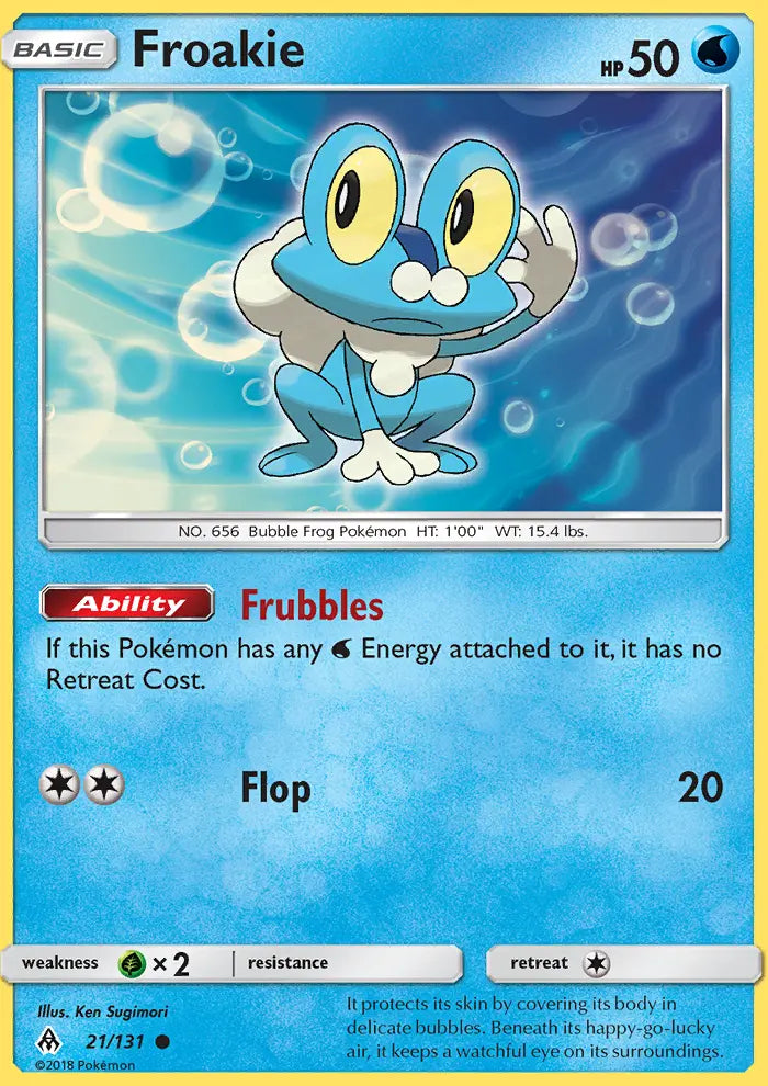 Froakie 21 Forbidden Light Pokesingles