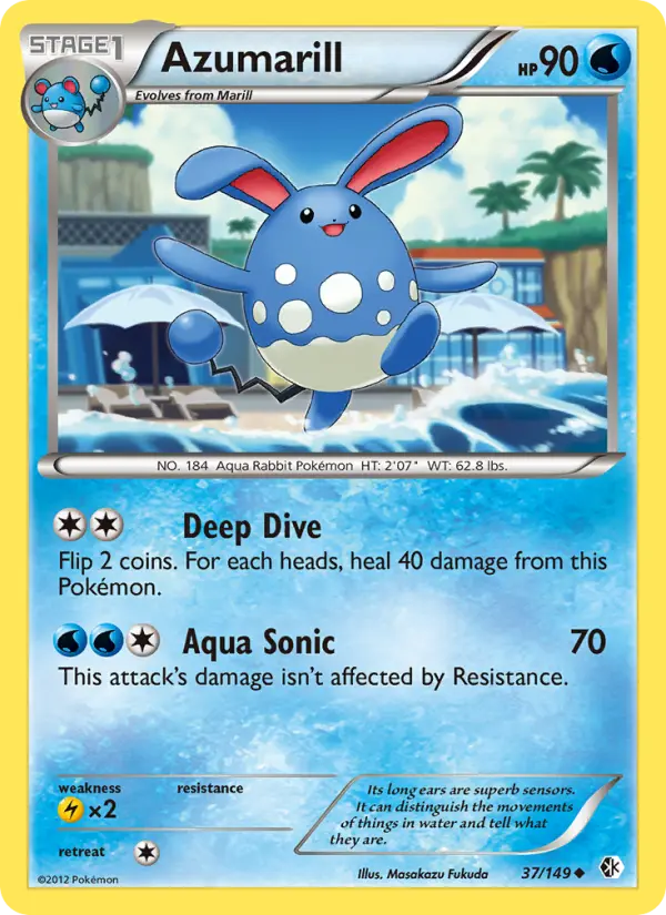 Azumarill 37 Boundaries Crossed Pokesingles
