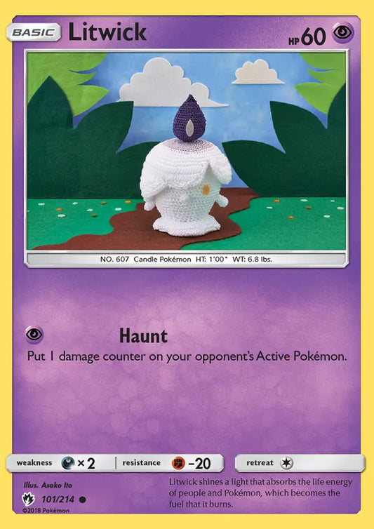 Litwick 101 Lost Thunder Pokesingles