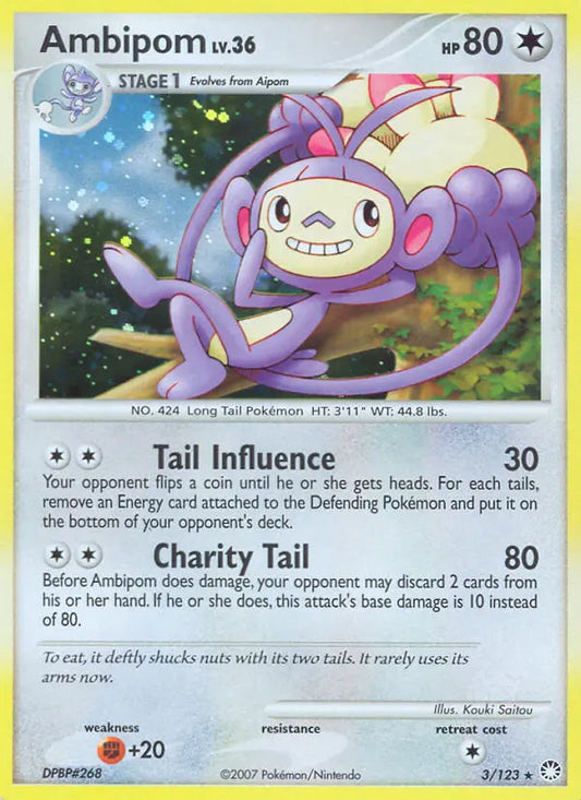 Ambipom 3 Mysterious Treasures Pokesingles