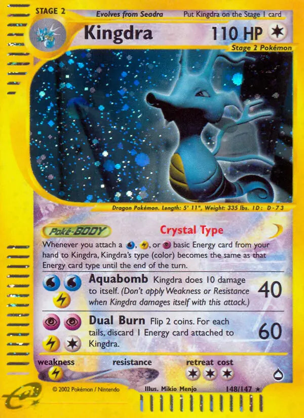 Kingdra 148 Aquapolis Pokesingles