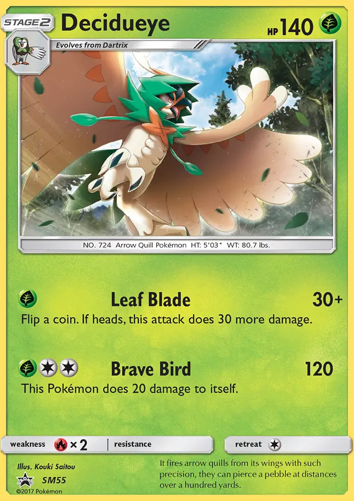 Decidueye SM55 SM Black Star Promos Pokesingles