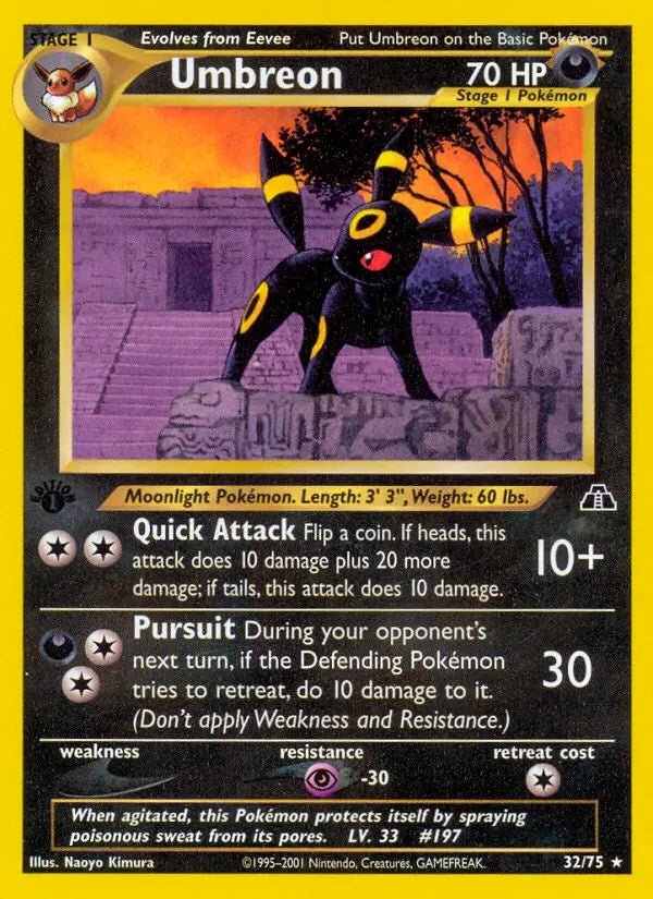 Umbreon 32 Neo Discovery Pokesingles